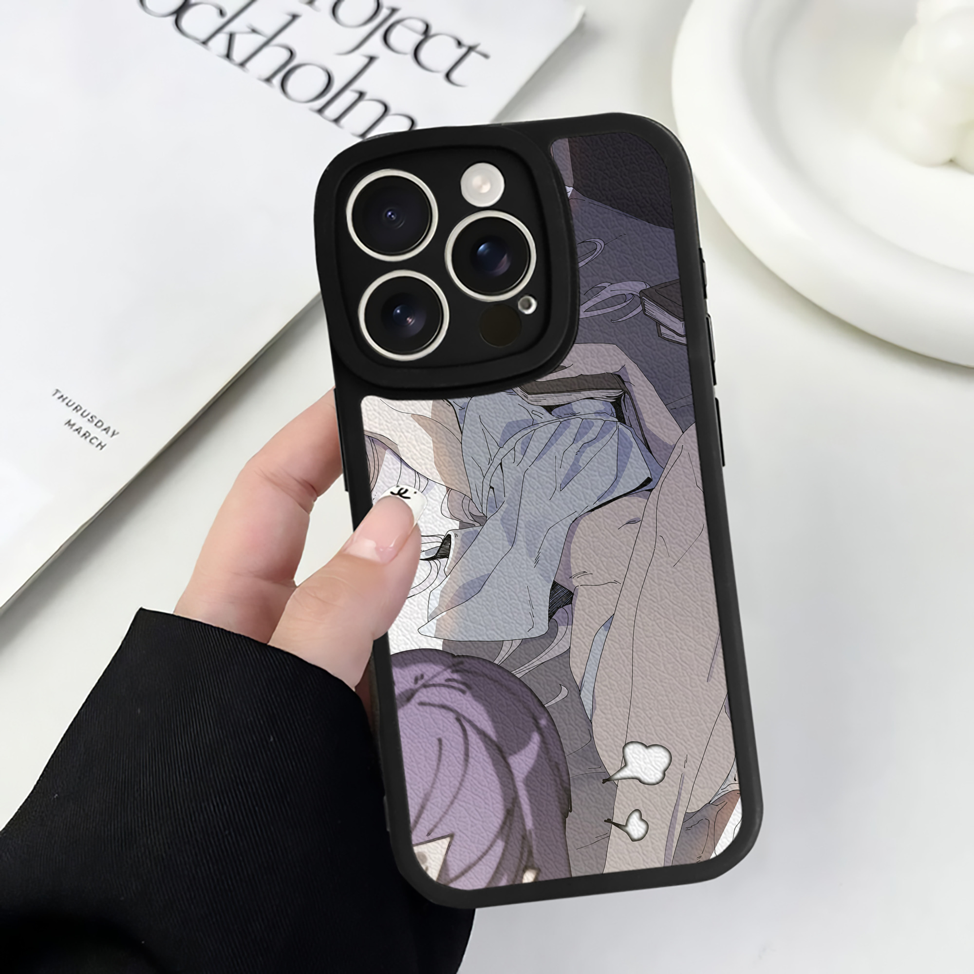 （画像用） 葬送のフリーレン Frieren 【iPhone 16シリーズ対応】シリコンスマホケース（レザー調） 材質：シリコン
